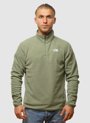 Glacier Fleece 1/4 Zip Jacket - Bark Mist