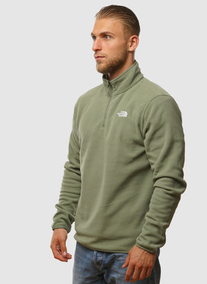 Glacier Fleece 1/4 Zip Jacket - Bark Mist