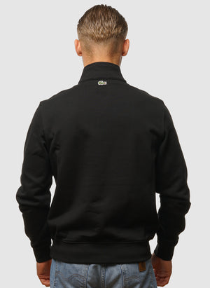 Half Zip Paris Sweatshirt -Black