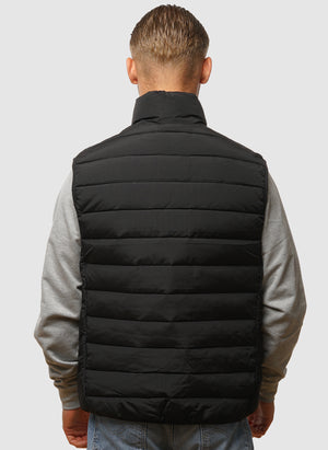 Kennedy Wadded Gilet  - Black