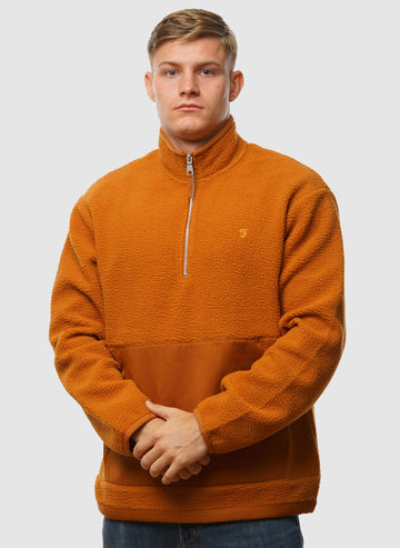 Mews Fleece Sweatshirt - Burnt Ochre