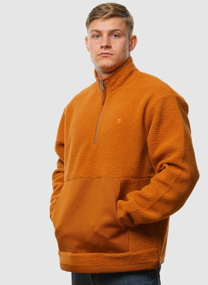 Mews Fleece Sweatshirt - Burnt Ochre
