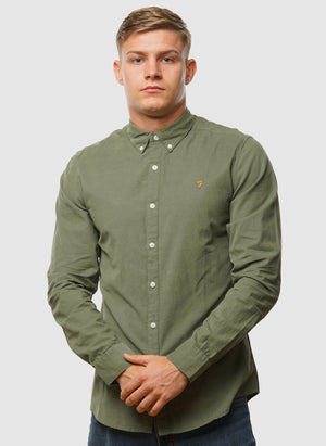 Fontella Cord Hemd  - Tarragon Green