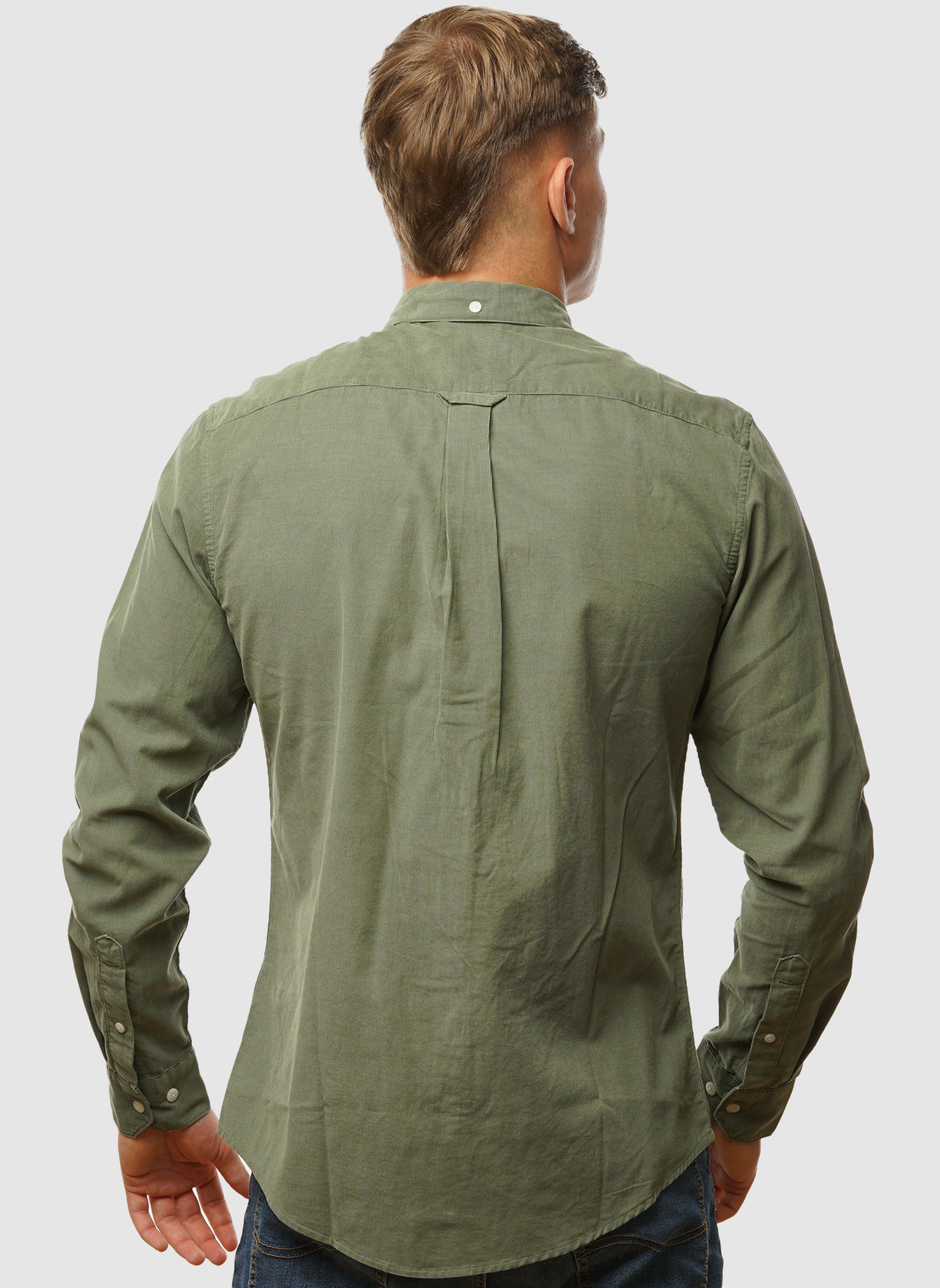 Fontella Cord Hemd  - Tarragon Green