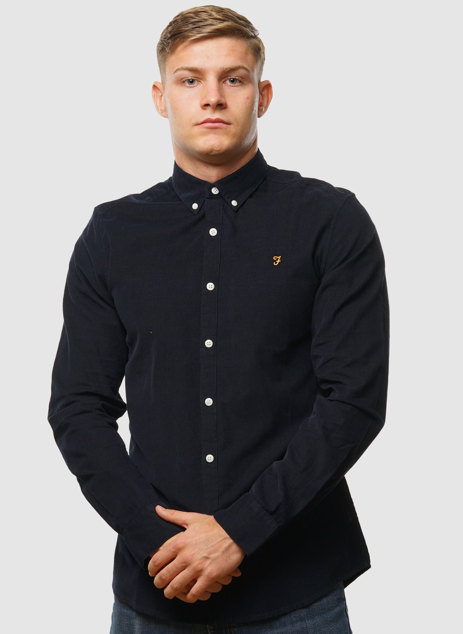 Fontella Cord Hemd  - True Navy
