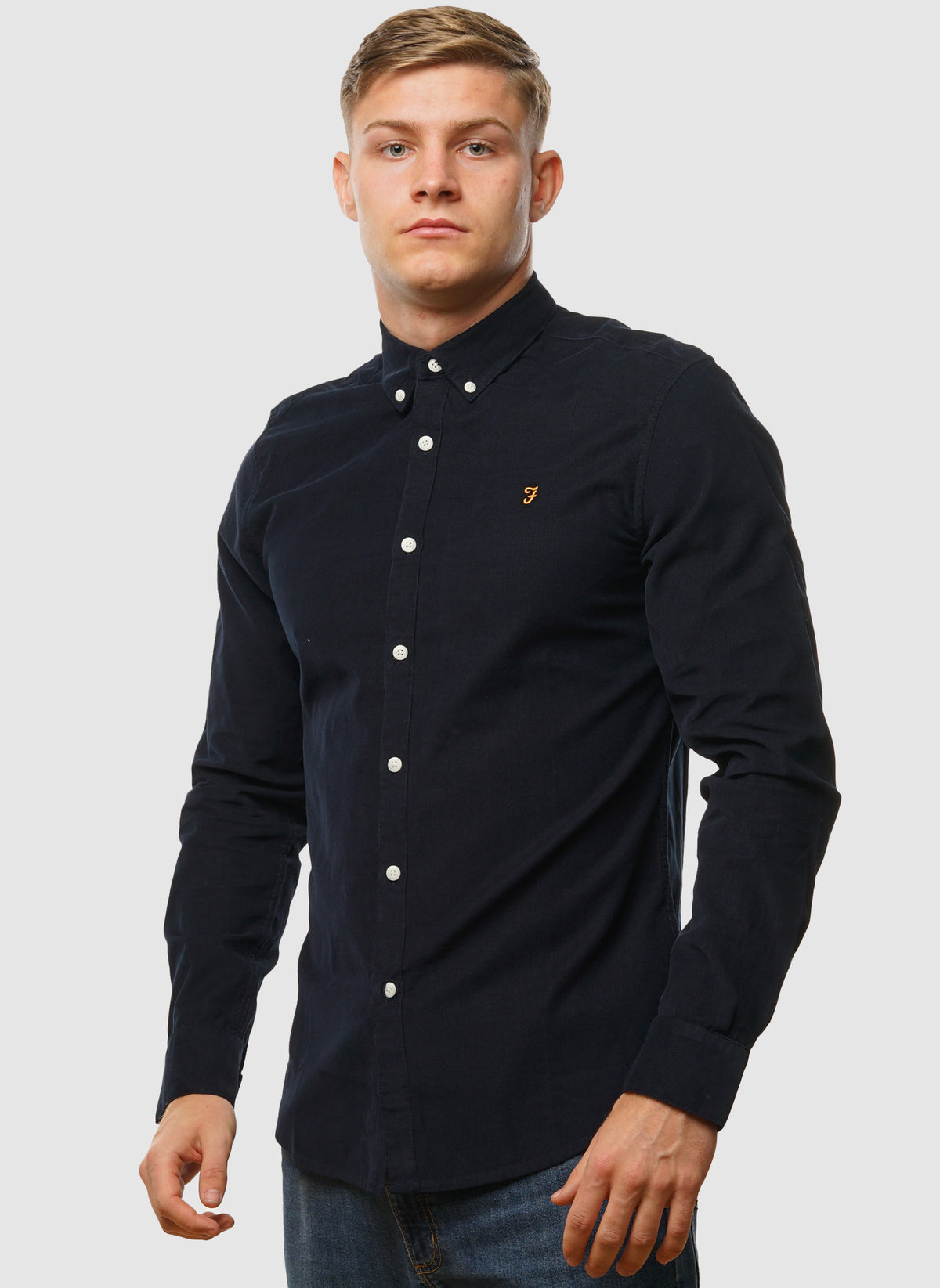 Fontella Cord Hemd  - True Navy