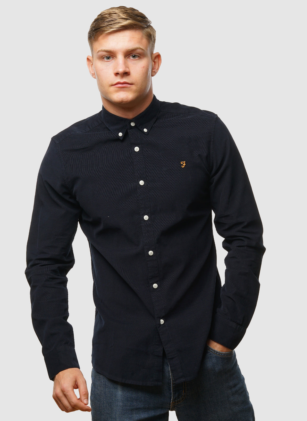 Fontella Cord Hemd  - True Navy