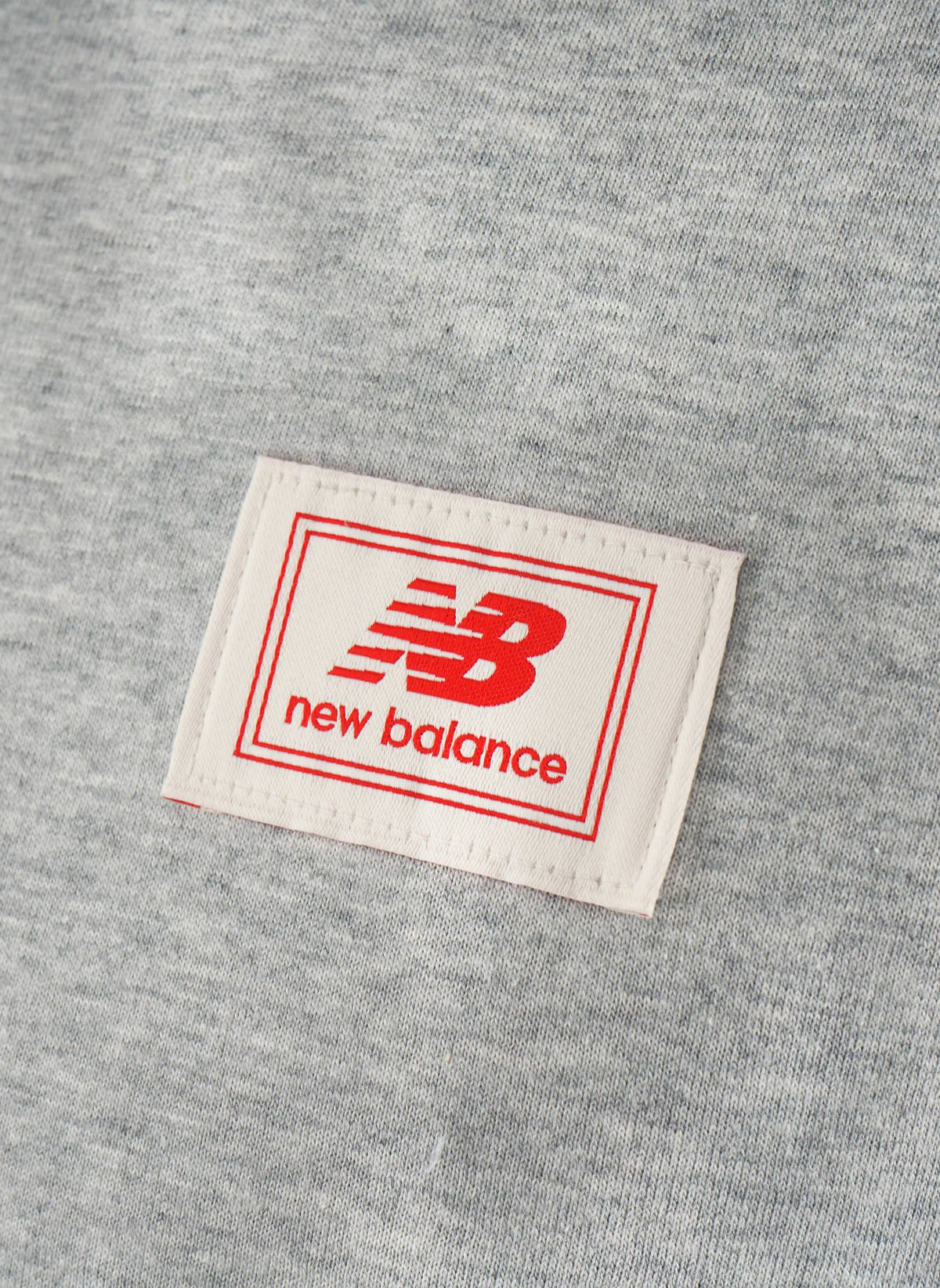 Woven Label T-Shirt - Athletic Grey