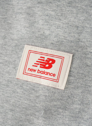 Woven Label T-Shirt - Athletic Grey