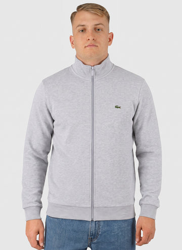 Fleece Zipped Sweatshirt - Silver Shine