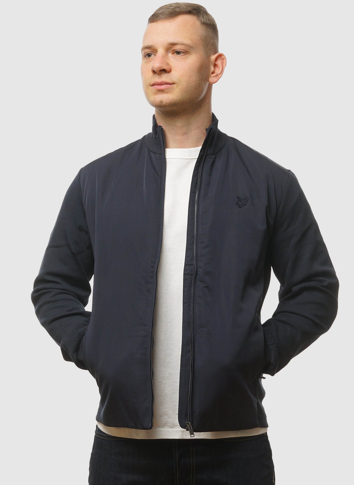 Tonal Hybrid Jacket - Dark Navy