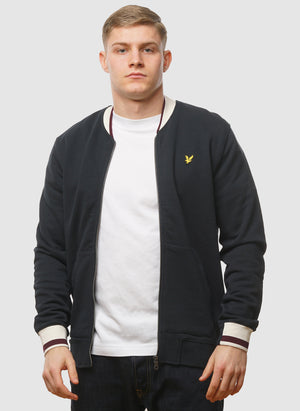 Half Tipped Jersey Bomber - Dark Navy