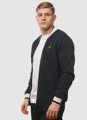 Half Tipped Jersey Bomber - Dark Navy