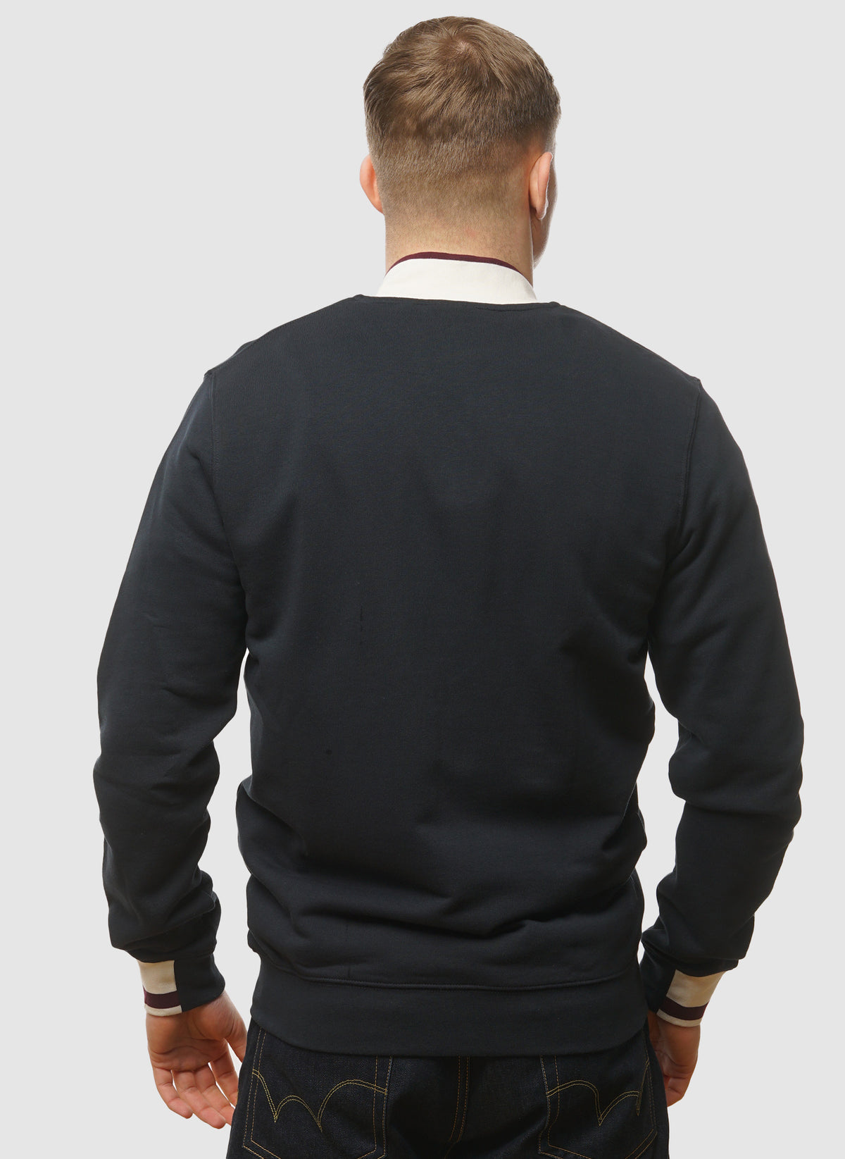 Half Tipped Jersey Bomber - Dark Navy
