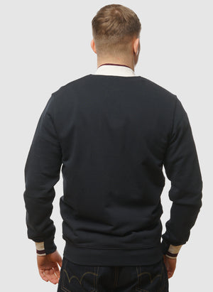 Half Tipped Jersey Bomber - Dark Navy