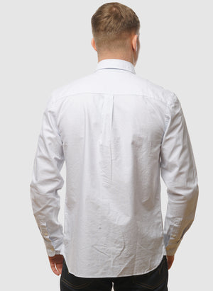 Stripe Oxford Hemd - Light Blue/White
