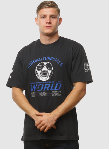 90s Football T-Shirt - Black