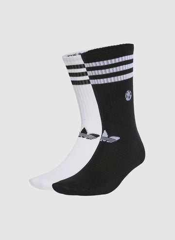 Two Pack Football Socks - White/Black