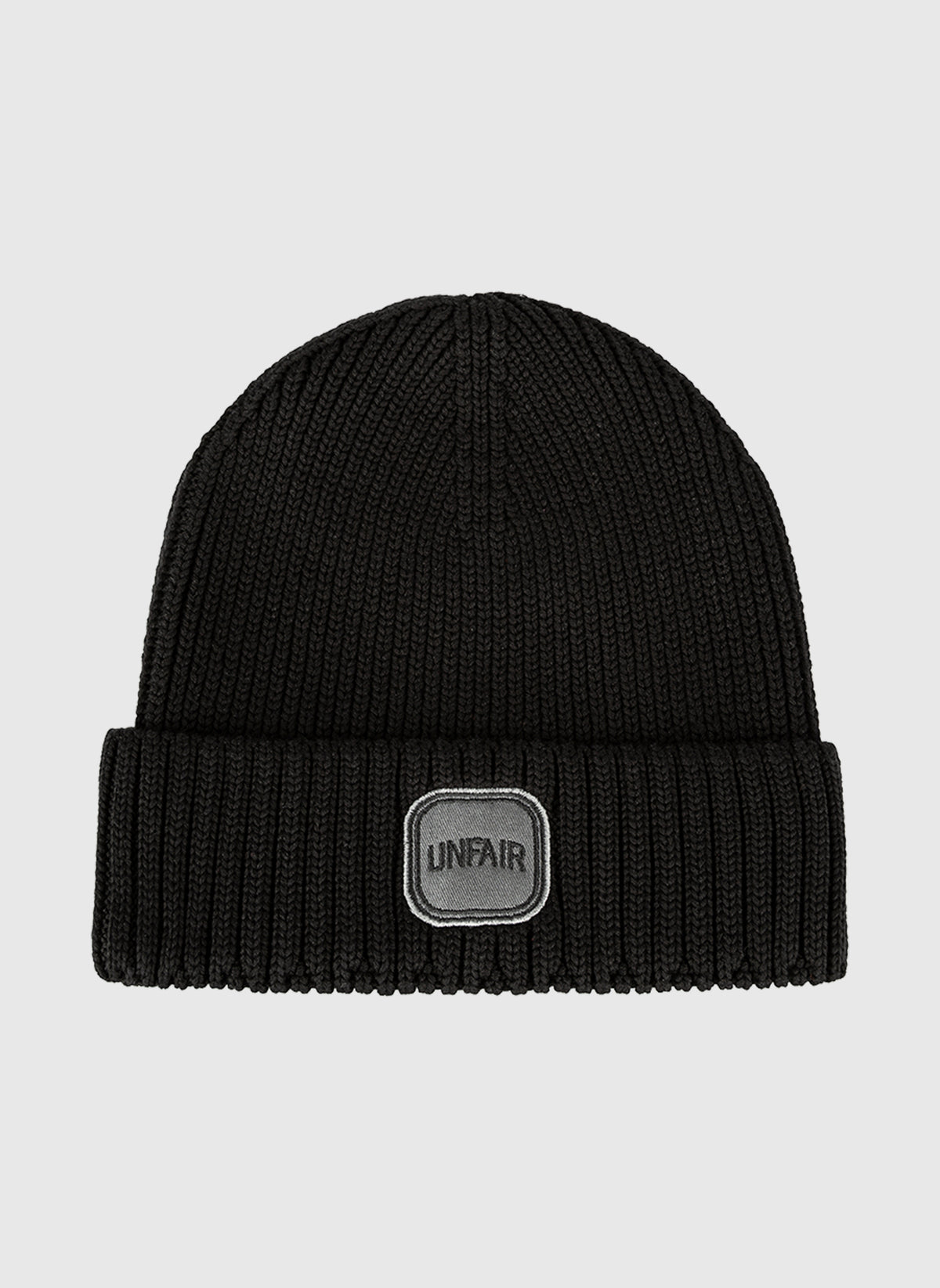 Stamp Knit Beanie - Black
