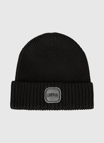 Stamp Knit Beanie - Black