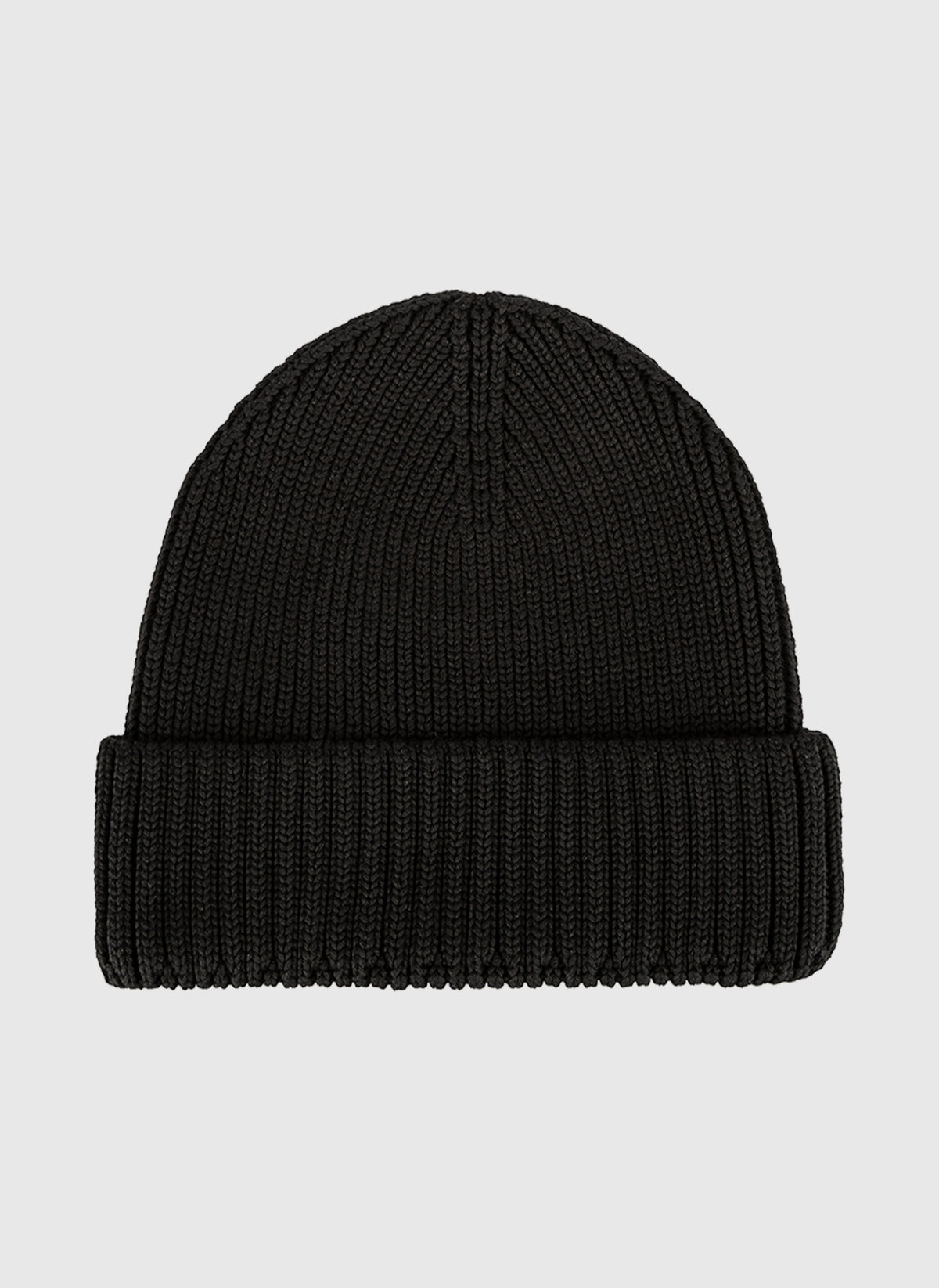 Stamp Knit Beanie - Black