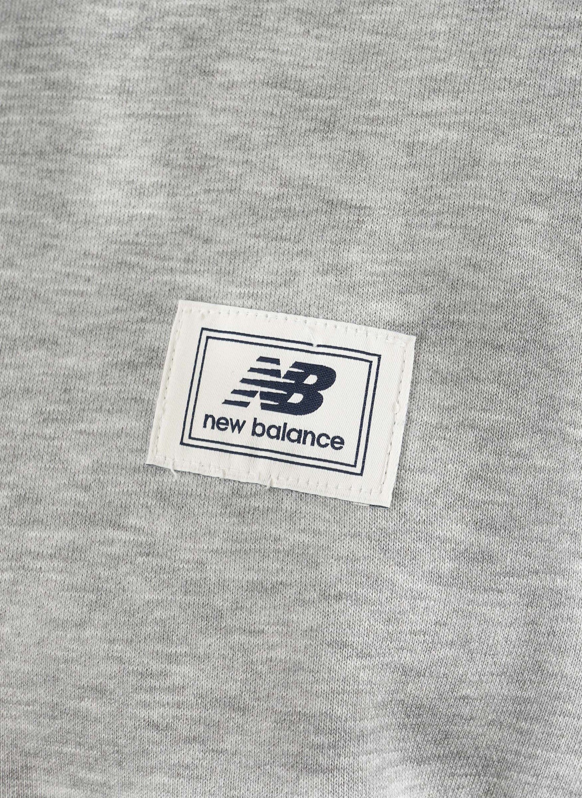 Woven Label Crew Sweatshirt - Grey