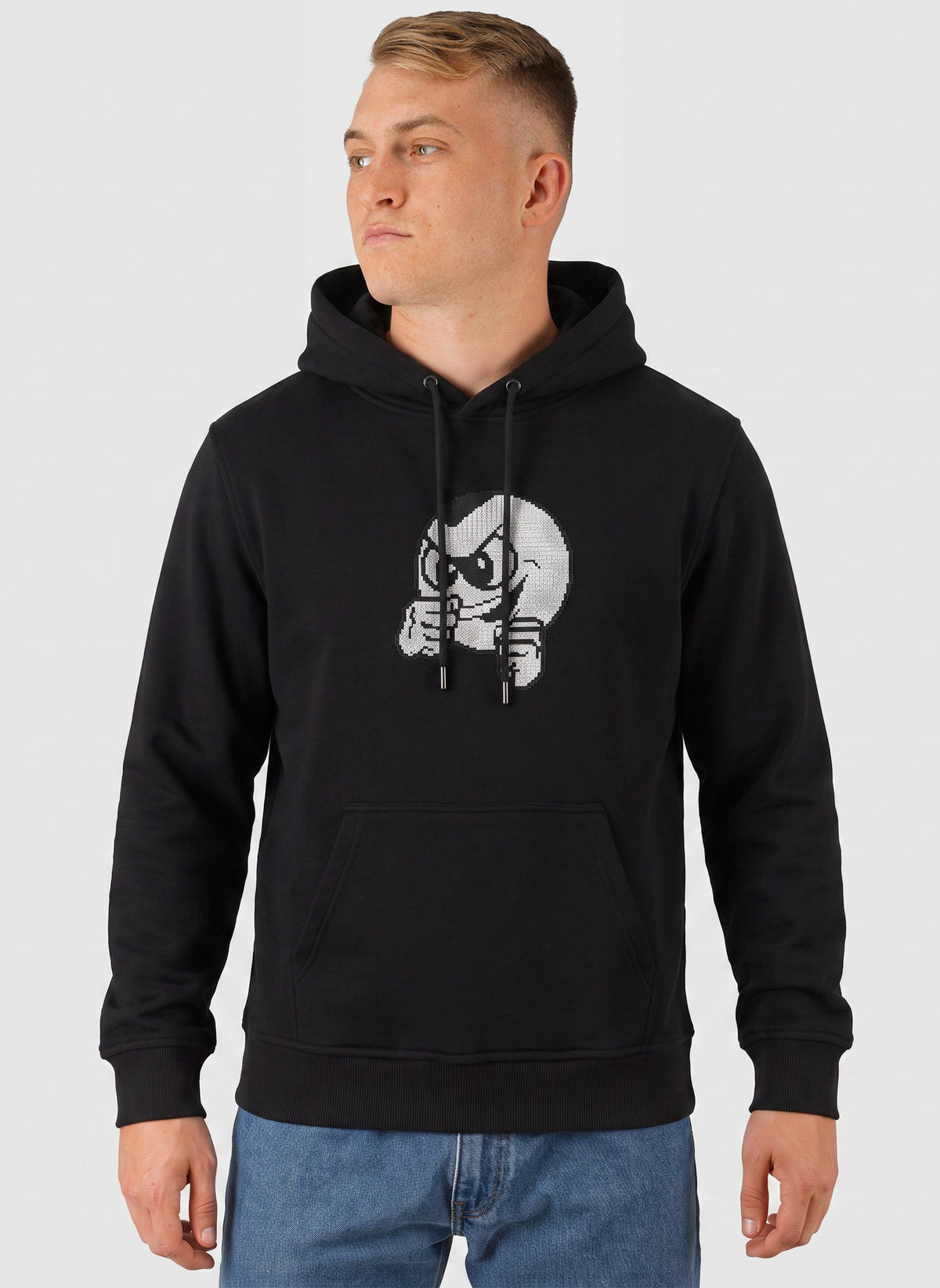 PB Crossstitch Hoodie - Black