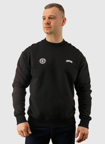 Two Side Logo Crewneck - Black
