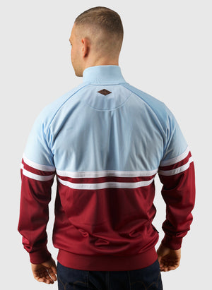 DMWU Tracktop - Burgundy/Skyblue