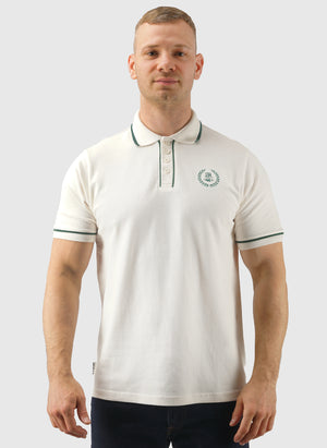 LOTC Poloshirt - White/Evergreen