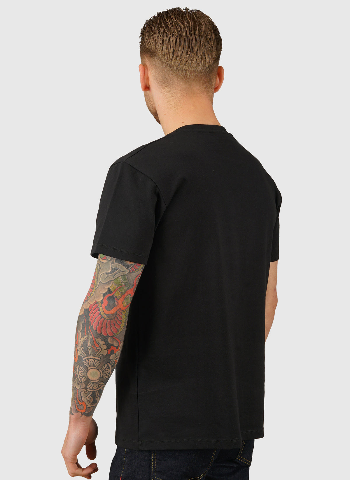 Two Side Logo T-Shirt - Black