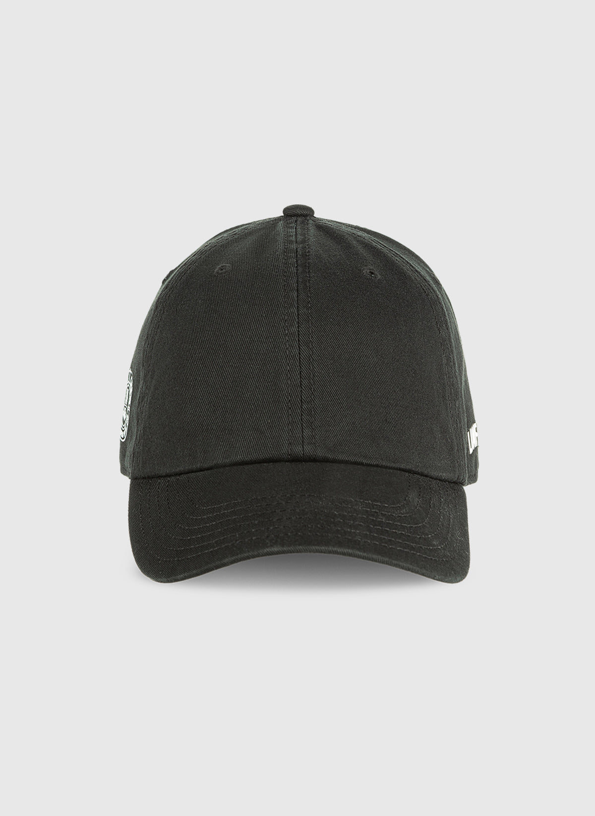Two Side Logo Cap - Black