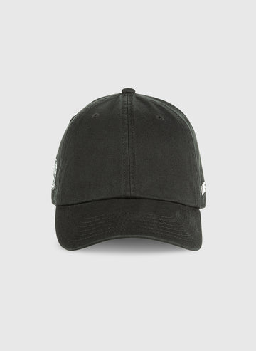 Two Side Logo Cap - Black
