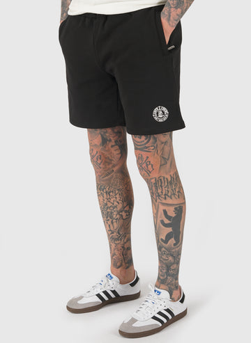 Two Side Logo Shorts - Black