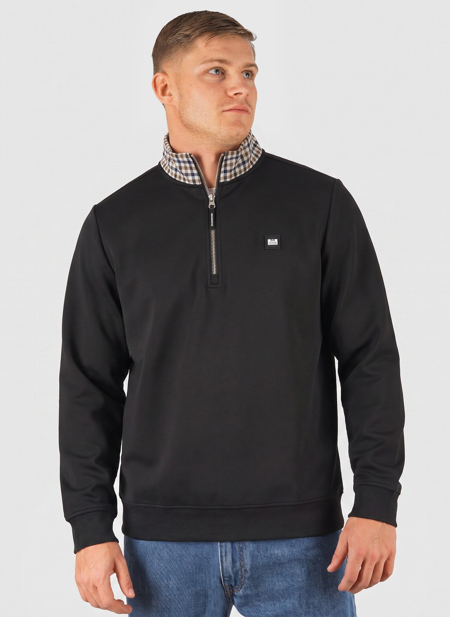 Henson 1/4 Zip Sweatshirt - Black