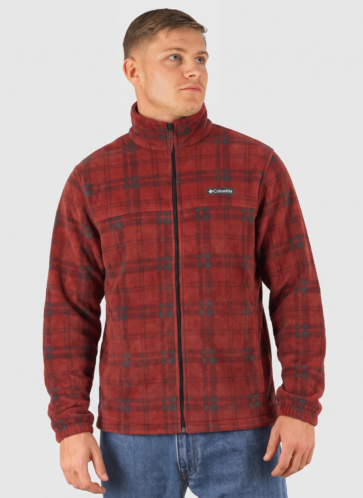 Steens Mountain Printed Jacket - Red Oxide Plaided Tonal/Shark