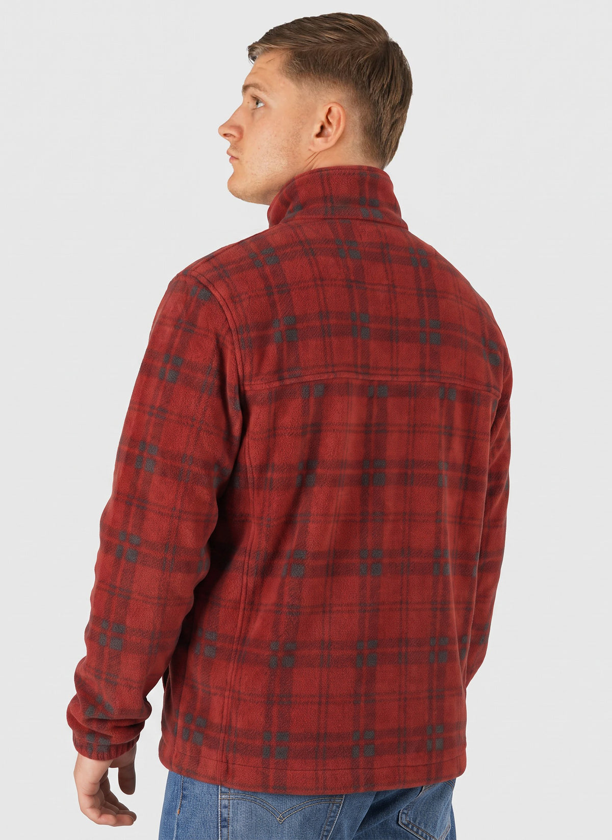 Steens Mountain Printed Jacket - Red Oxide Plaided Tonal/Shark