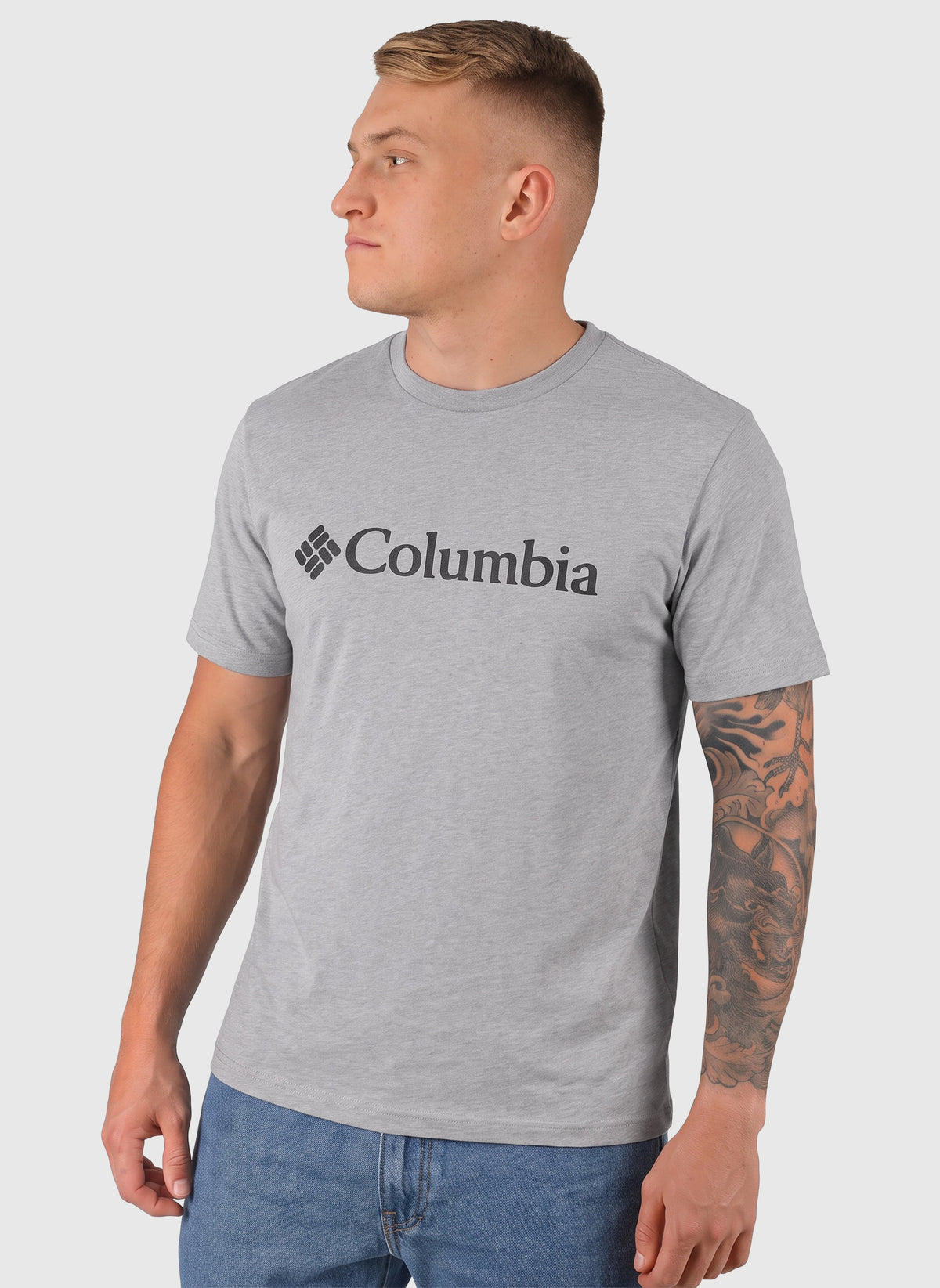 CSC Basic Logo T-Shirt - Columbia Grey Heather