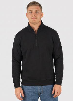 Kraviz 1/4 Zip Sweatshirt - Black