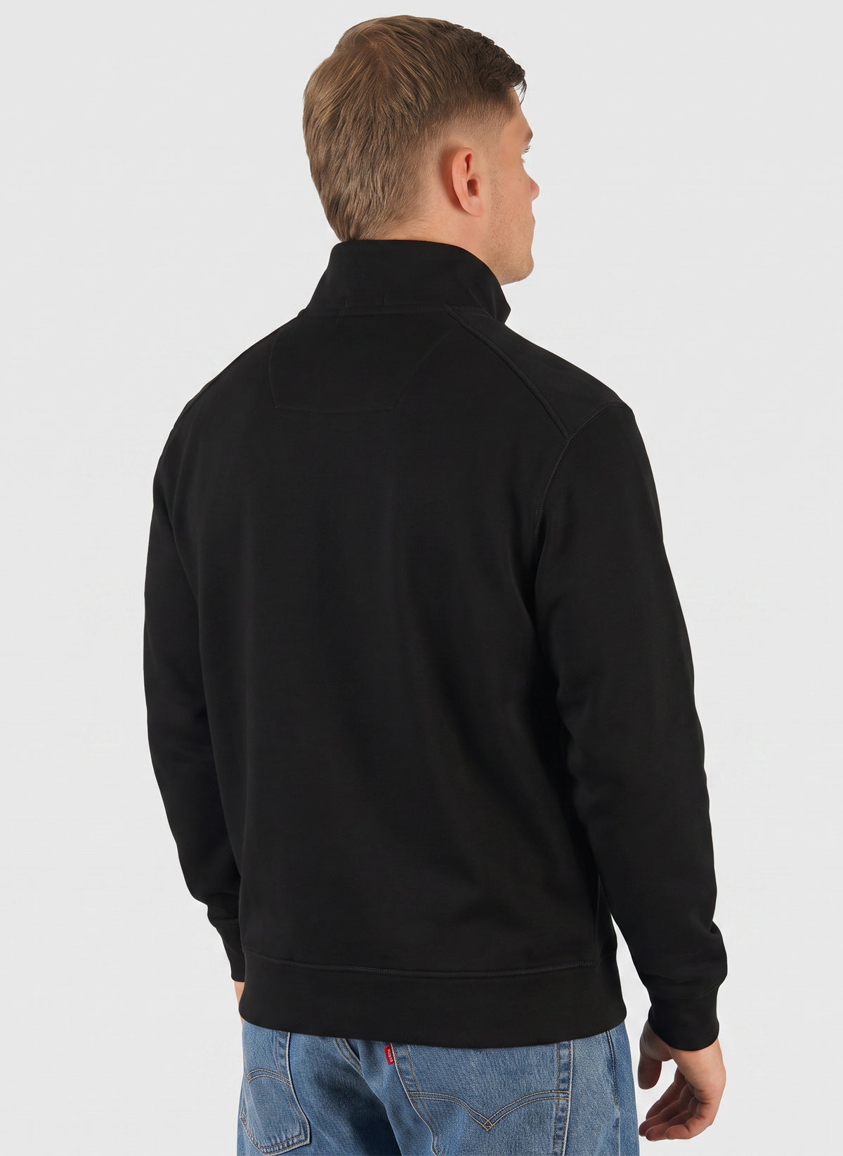 Kraviz 1/4 Zip Sweatshirt - Black