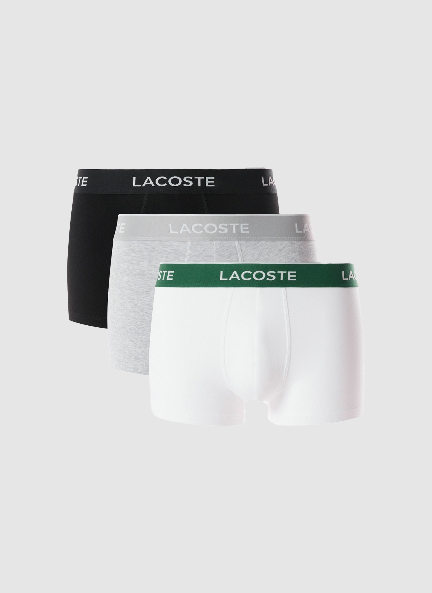 Boxershorts 3er Pack - Black/White/Grey