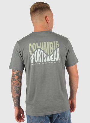 CSC Outdoor Back Graphic T-Shirt - Sedona Sage/Wavy Branded Peaks