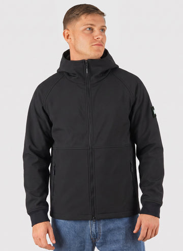Stipe Softshell Jacket - Black