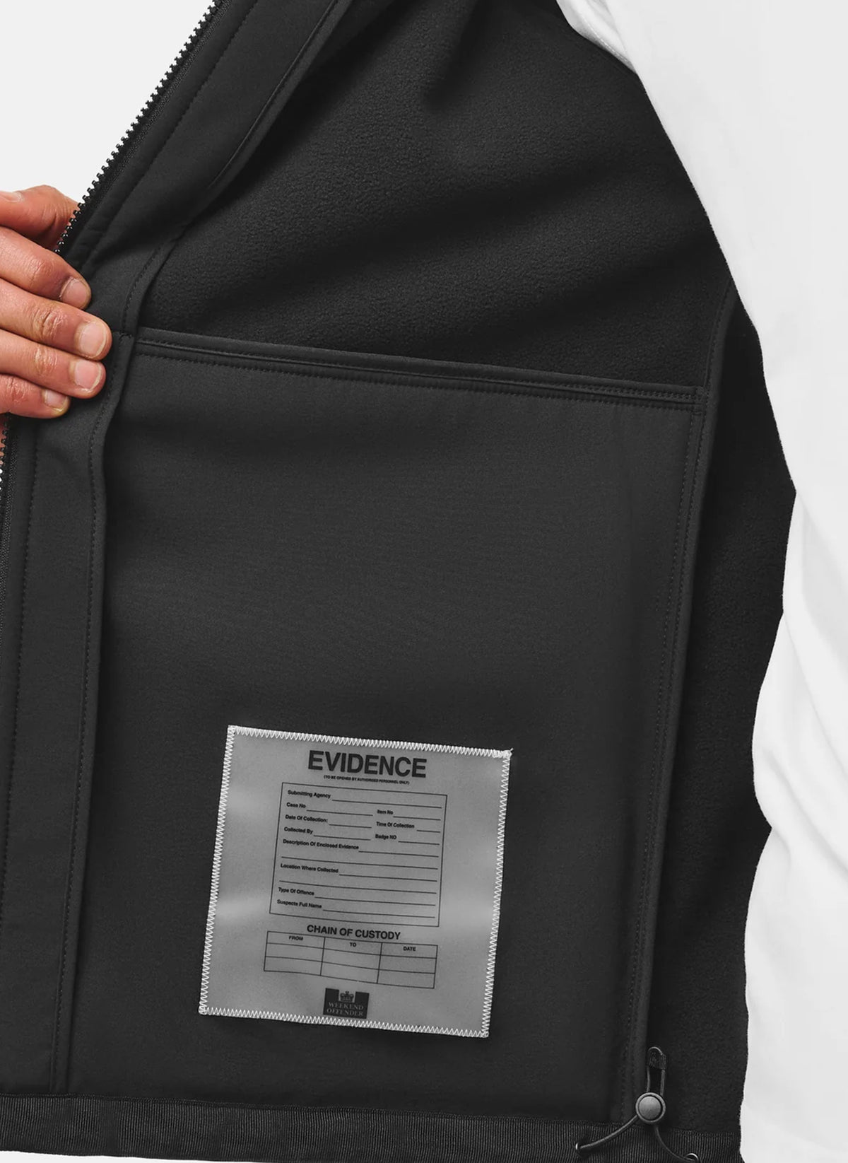 Stipe Softshell Jacket - Black