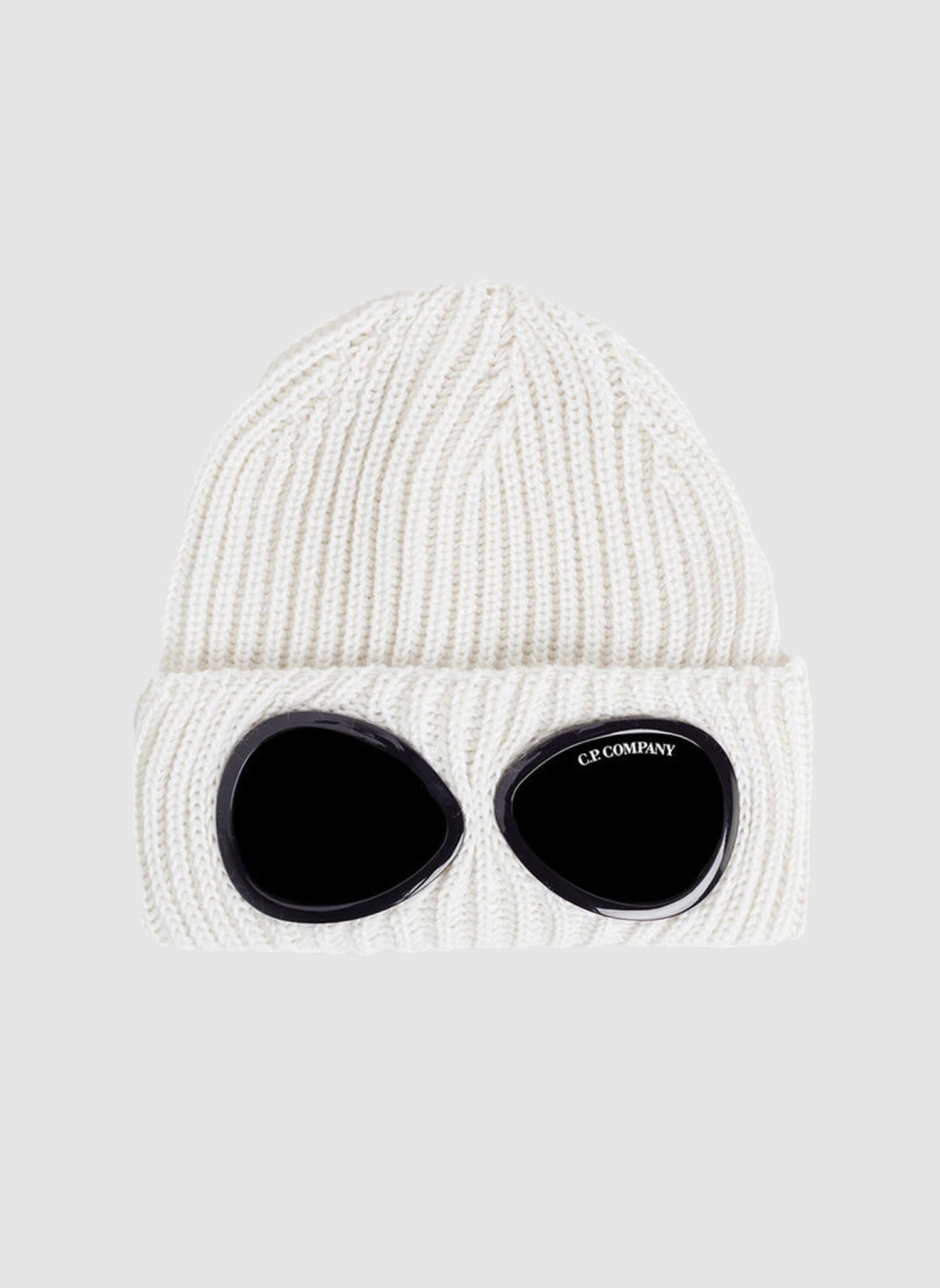 Extra Fine Merino Wool Goggle Beanie - Gauze White
