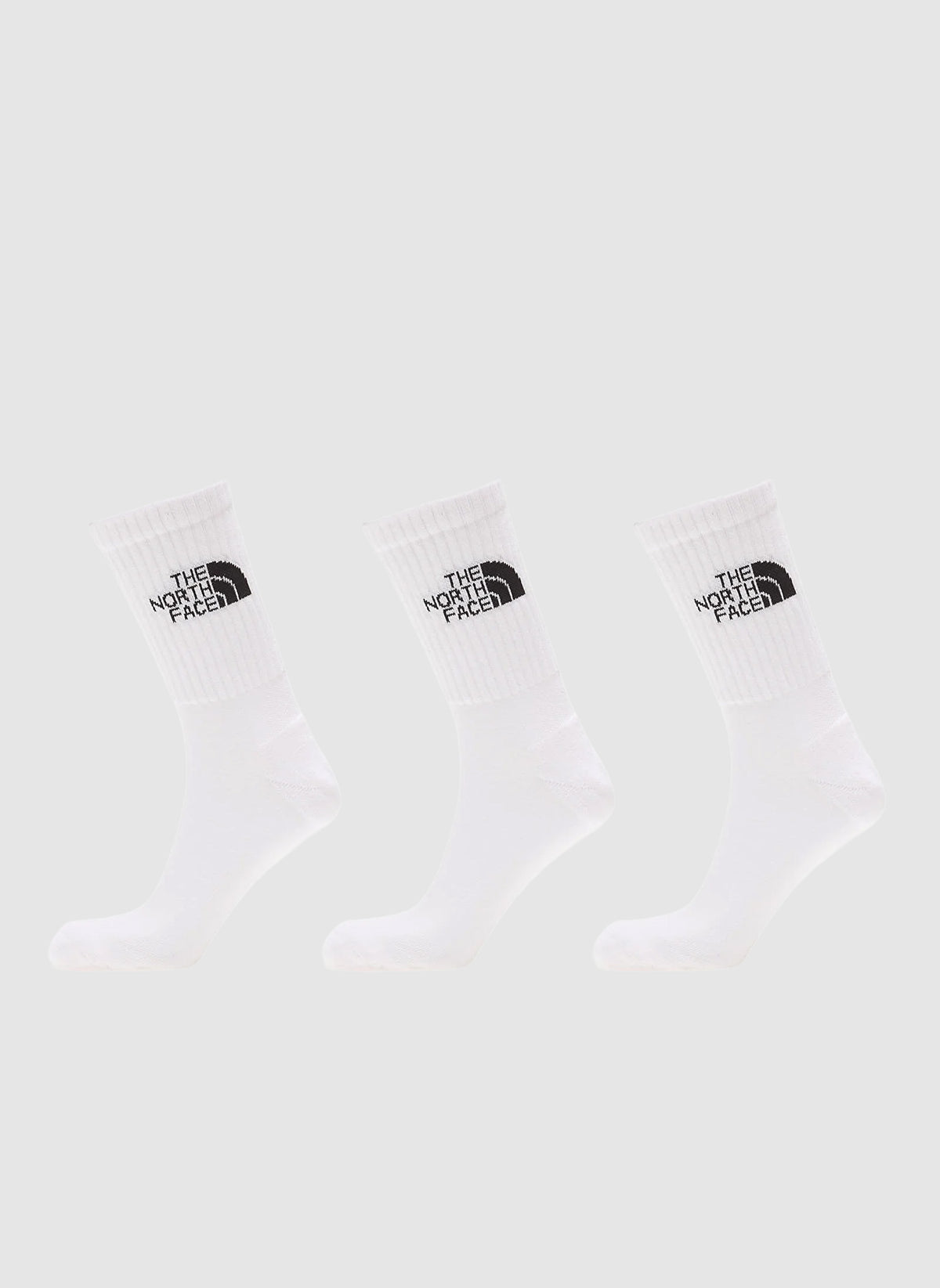 Three Pack Standard Crew Socks - White