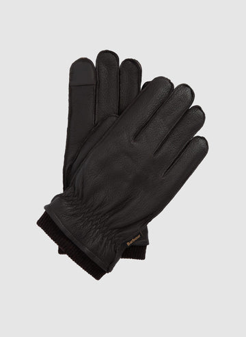 Highfield Leather Gloves - Dark Brown