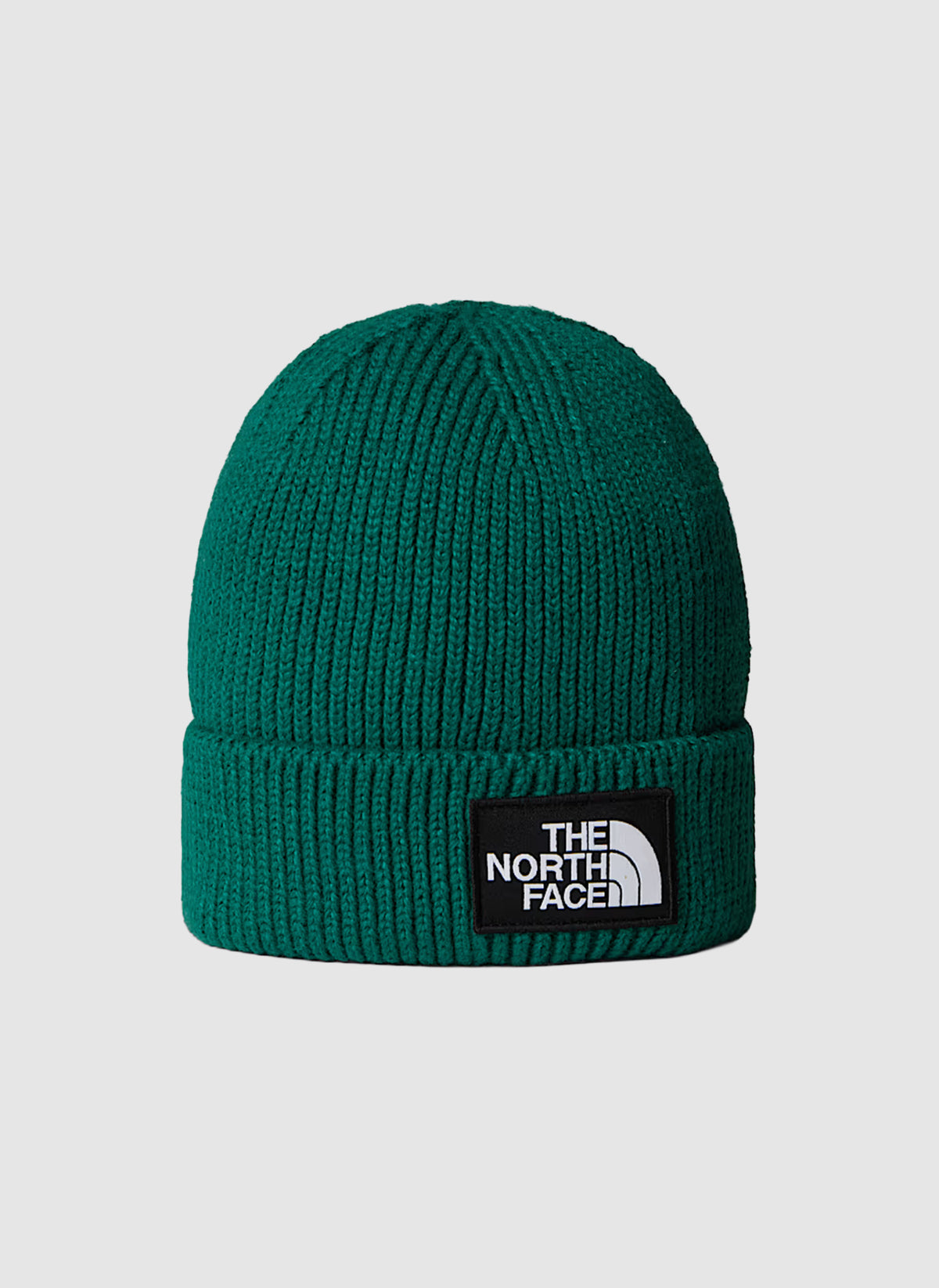 TNF Logo Box Cuffed Beanie - Evergreen