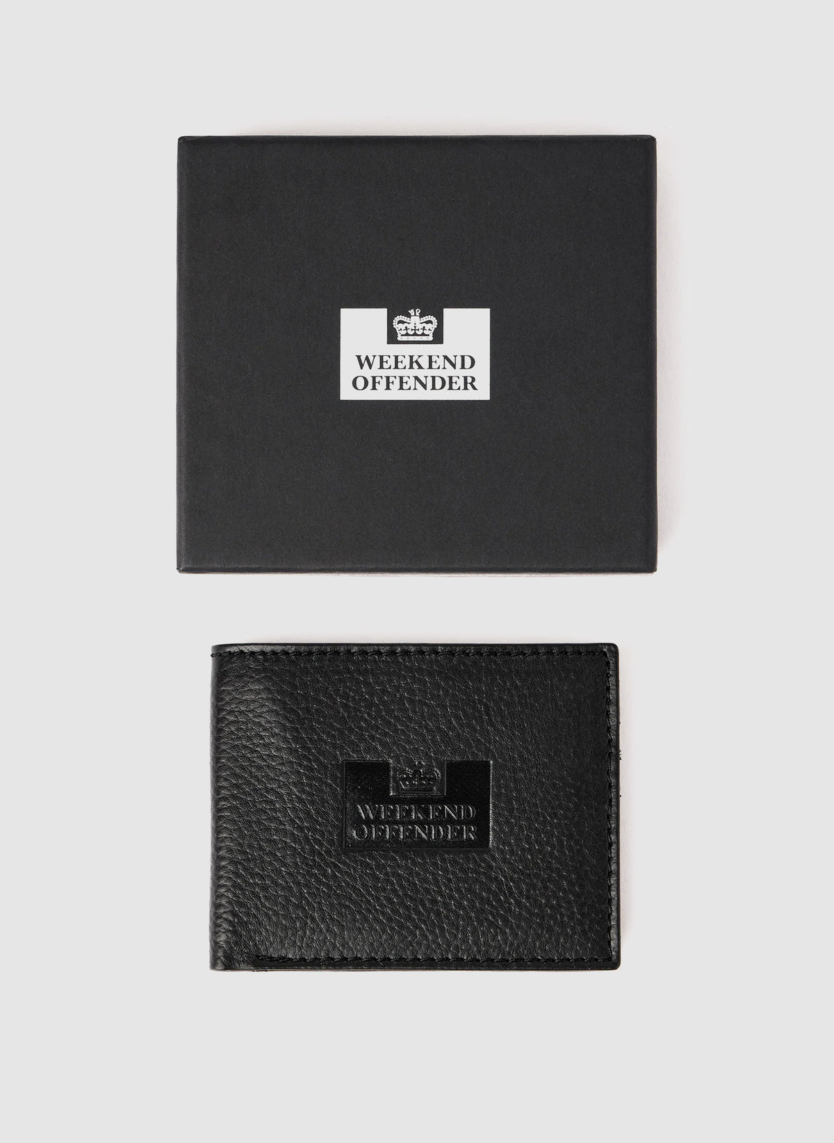 Boxed Billfold Wallet - Black