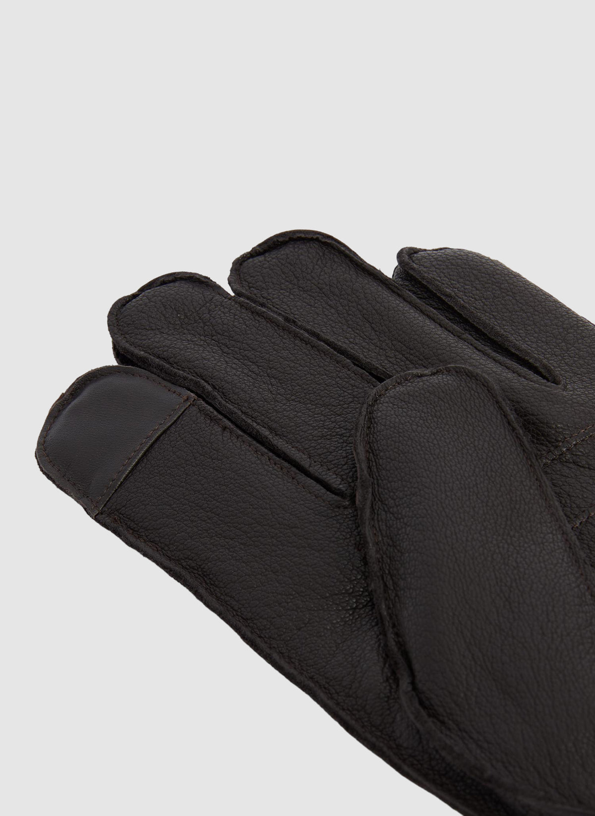Highfield Leather Gloves - Dark Brown